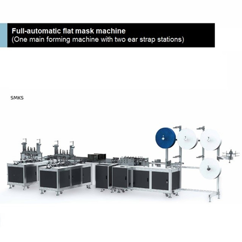 W pełni automatyczna jednorazowa maszyna do produkcji płaskich masek